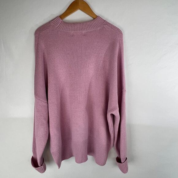 By Together Anthropologie Women's Sweater Size Large Purple Knit Top - Picture 2 of 7